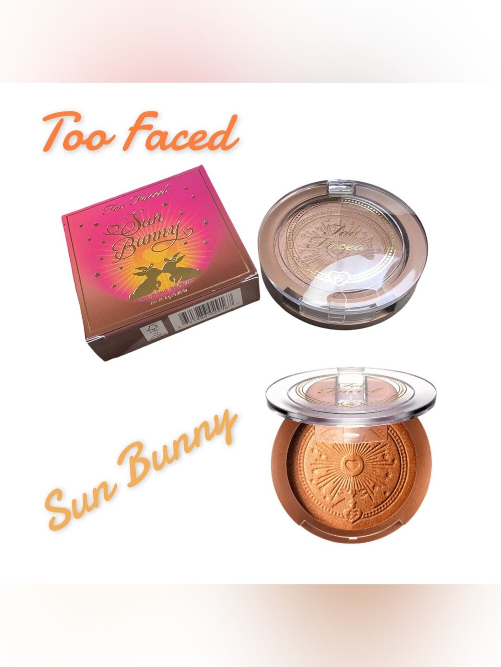 Sun Bunny Blushing Bronzer Radiant Dual-Shade Bronzing Palette NEW